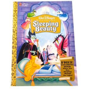 Sleeping Beauty Coloring Book Disney Golden Books Video Promo 1997 Unused